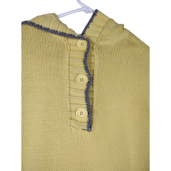 Liz Claiborne Sweatshirt Hoodie Womens XL Yellow Heavyweight Hooded Pullover - Picture 2 of 7